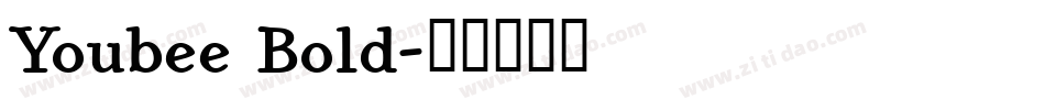 Youbee Bold字体转换